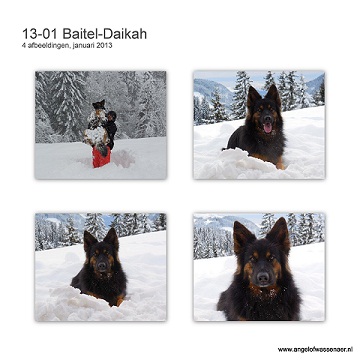 Sneeuw foto's van Baitel-Daikah op haar 4de verjaardag